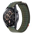 20mm Dual-Section Sports Style Nylon Loop Watch Band(Green) - 2