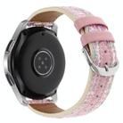 20mm Woolen Hybrid Leather Watch Band(Pink) - 2