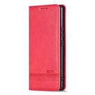 For Xiaomi 14T AZNS Magnetic Calf Texture Flip Leather Phone Case(Red) - 2