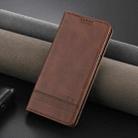 For Xiaomi 15 AZNS Magnetic Calf Texture Flip Leather Phone Case(Dark Brown) - 2