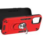 For iPhone 12 mini Armour Series PC + TPU Protective Case with Ring Holder(Red) - 4