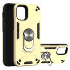 For iPhone 12 mini Armour Series PC + TPU Protective Case with Ring Holder(Gold) - 1