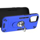 For iPhone 12 mini Armour Series PC + TPU Protective Case with Ring Holder(Dark Blue) - 4