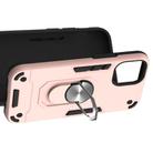 For iPhone 12 mini Armour Series PC + TPU Protective Case with Ring Holder(Rose Gold) - 4