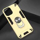 For iPhone 12 / 12 Pro Armour Series PC + TPU Protective Case with Ring Holder(Gold) - 4