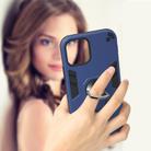 For iPhone 12 / 12 Pro Armour Series PC + TPU Protective Case with Ring Holder(Royal Blue) - 3