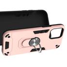 For iPhone 12 / 12 Pro Armour Series PC + TPU Protective Case with Ring Holder(Rose Gold) - 4