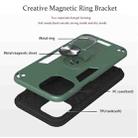 For iPhone 12 Pro Max Armour Series PC + TPU Protective Case with Ring Holder(Dark Blue) - 6