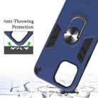 For iPhone 12 Pro Max Armour Series PC + TPU Protective Case with Ring Holder(Dark Blue) - 9