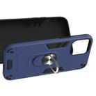 For iPhone 12 Pro Max Armour Series PC + TPU Protective Case with Ring Holder(Royal Blue) - 4
