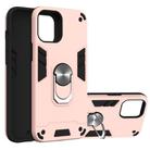 For iPhone 12 Pro Max Armour Series PC + TPU Protective Case with Ring Holder(Rose Gold) - 1