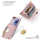 For Samsung Galaxy Z Flip6 POLA Love Buckle Multi-Card Slots Zipper Wallet Phone Case(Pink) - 3