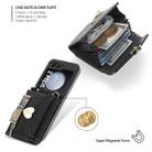 For Samsung Galaxy Z Flip5 POLA Love Buckle Multi-Card Slots Zipper Wallet Phone Case(Black) - 3