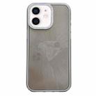 For iPhone 11 Diamond Texture TPU Hybrid PC IMD Phone Case(Black) - 1