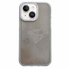 For iPhone 13 Diamond Texture TPU Hybrid PC IMD Phone Case(Black) - 1