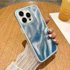 For iPhone 11 Pro Max Quicksand Texture Glitter TPU Hybrid PC Phone Case(Blue) - 2