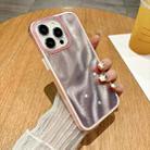 For iPhone 11 Pro Max Quicksand Texture Glitter TPU Hybrid PC Phone Case(Pink) - 2