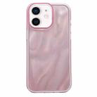 For iPhone 12 Quicksand Texture Glitter TPU Hybrid PC Phone Case(Pink) - 1