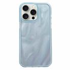 For iPhone 12 Pro Quicksand Texture Glitter TPU Hybrid PC Phone Case(Blue) - 1