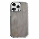 For iPhone 16 Pro Quicksand Texture Glitter TPU Hybrid PC Phone Case(Black) - 1