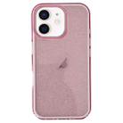 For iPhone 11 IMD 3 in 1 Glitter TPU Hybrid PC Phone Case(Pink) - 1