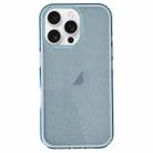 For iPhone 11 Pro Max IMD 3 in 1 Glitter TPU Hybrid PC Phone Case(Blue) - 1