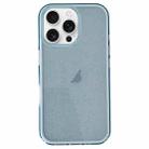 For iPhone 12 Pro IMD 3 in 1 Glitter TPU Hybrid PC Phone Case(Blue) - 1