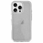 For iPhone 12 Pro IMD 3 in 1 Glitter TPU Hybrid PC Phone Case(White) - 1