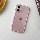 For iPhone 12 Pro Max IMD 3 in 1 Glitter TPU Hybrid PC Phone Case(Pink) - 2