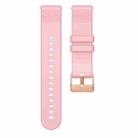 For Huawei Watch GT5 41mm Solid Color Rose Gold Buckle 18mm Silicone Watch Band(Pink) - 3