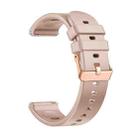 For Huawei Watch GT5 41mm Solid Color Rose Gold Buckle 18mm Silicone Watch Band(Apricot) - 2