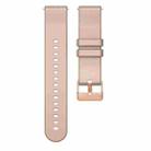 For Huawei Watch GT5 41mm Solid Color Rose Gold Buckle 18mm Silicone Watch Band(Apricot) - 3