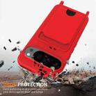 For Google Pixel 10 Pro XL Integrated Card Bag Solid Color Liquid Silicone Phone Case with Lanyard(Red) - 2