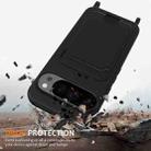 For Google Pixel 10 Pro XL Integrated Card Bag Solid Color Liquid Silicone Phone Case with Lanyard(Black) - 2