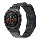 For Garmin 26mm Dual Sections Sports Style Nylon Loop Hook and Loop Fastener Watch Band(Grey) - 1