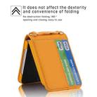 For Samsung Galaxy Z Flip4 POLA Light Luxury Card Slots Leather Phone Case(Yellow) - 3