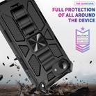 For iPhone 16e Armor Shockproof TPU Hybrid PC Magnetic Phone Case with Holder(Black) - 3