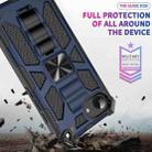 For iPhone 16e Armor Shockproof TPU Hybrid PC Magnetic Phone Case with Holder(Gold) - 3