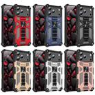 For iPhone 17 Pro Max Armor Shockproof TPU + PC Magnetic Phone Case with Holder(Red) - 2