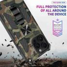 For iPhone 16 Pro Max Camouflage Armor Kickstand TPU Hybrid PC Magnetic Phone Case(Army Green) - 3