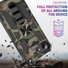 For iPhone 16e Camouflage Armor Kickstand TPU Hybrid PC Magnetic Phone Case(Army Green) - 3