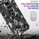 For iPhone 16e Camouflage Armor Kickstand TPU Hybrid PC Magnetic Phone Case(Black) - 3