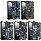 For iPhone 16e Camouflage Armor Kickstand TPU Hybrid PC Magnetic Phone Case(Mint Green) - 2