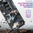 For iPhone 16e Camouflage Armor Kickstand TPU Hybrid PC Magnetic Phone Case(Mint Green) - 3