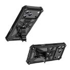 For iPhone 17 Pro Camouflage Armor Kickstand TPU + PC Magnetic Phone Case(Navy Blue) - 3