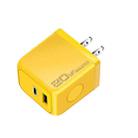 M167 PD 20W Type-C and USB QC 3.0 Fast Charger, Specification:US Plug(Yellow) - 1