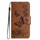 For Samsung Galaxy A16 / A26 5G Butterfly Embossed Flip Leather Phone Case(Brown) - 2