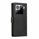For Xiaomi 15 PU Genuine Leather Texture Embossed Line Phone Case(Black) - 3
