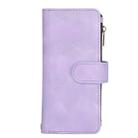 For Samsung Galaxy Z Fold5 5G Dream 9-Card Zipper Wallet RFID Leather Phone Case with Lanyard(Purple) - 2