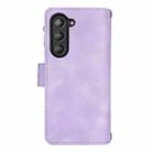 For Samsung Galaxy Z Fold5 5G Dream 9-Card Zipper Wallet RFID Leather Phone Case with Lanyard(Purple) - 3